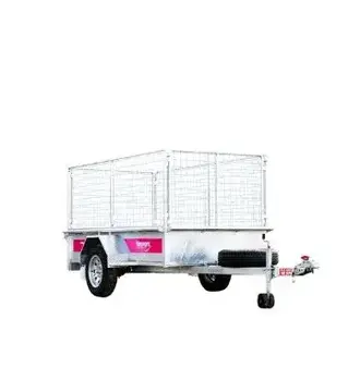 8x4 Single Axle Tilt Cage Trailer