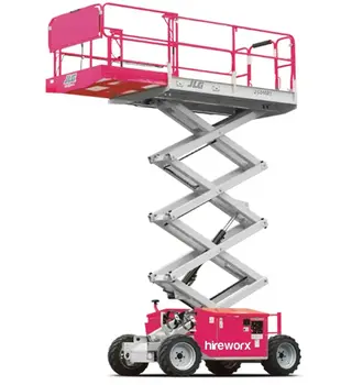 Rough Terrain Scissor Lift Diesel 4WD 12m