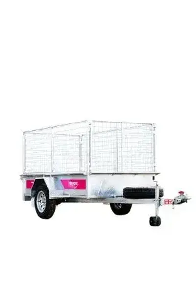 8x4 Single Axle Tilt Cage Trailer