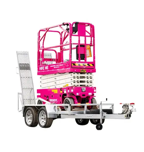 Scissor lift trailer