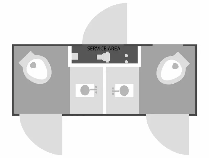 2 Station Floor Plan