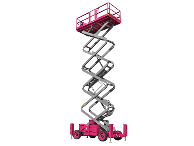 Diesel Rough Terrain Scissor Lift 18 M 1 Hireworx