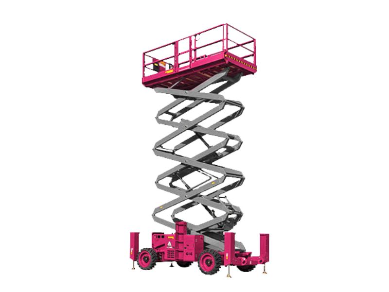 Diesel Rough Terrain Scissor Lift 18 M 2 Hireworx