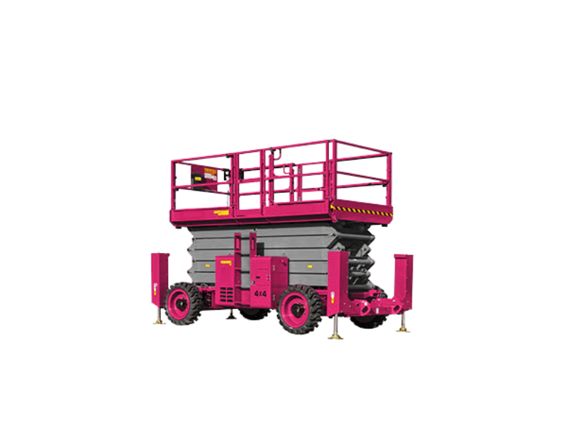 Diesel Rough Terrain Scissor Lift 18 M 3 Hireworx
