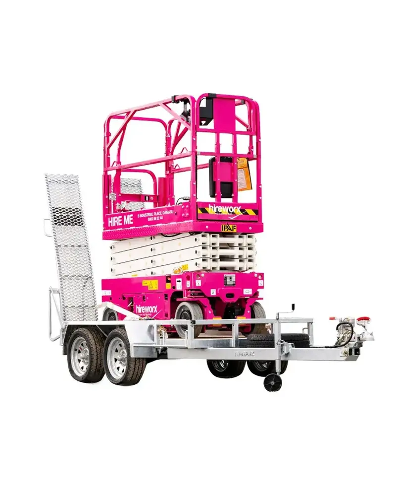 Scissor lift trailer